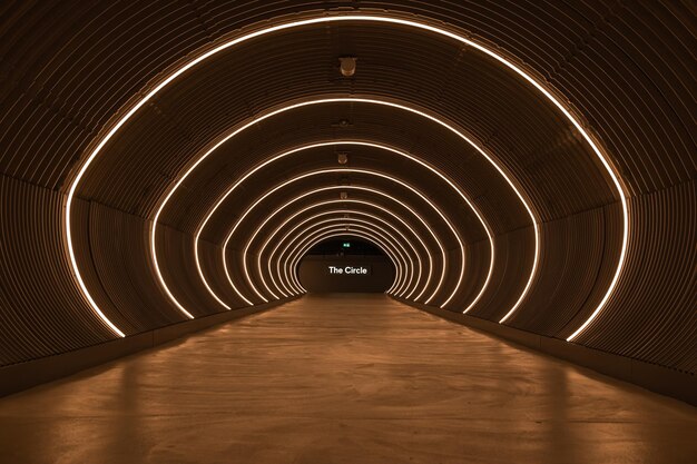 View of empty tunnel