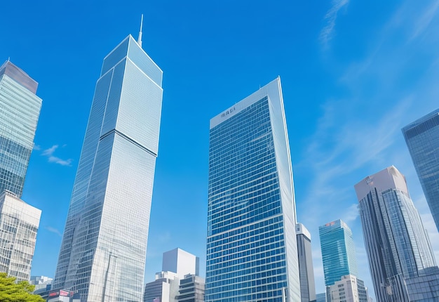 View above the endless skyline of Tokyo on a blue sky day Panoramic from Tokyo Metropolitan Governm