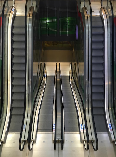 View of escalator