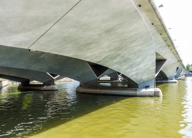 View under Esplanade bridge, Singapore