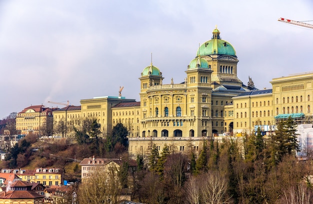 View of the Federal Palace of Switzerland in Bern