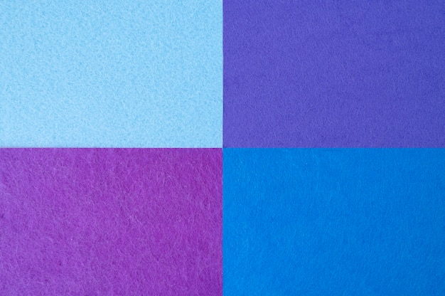 Photo view of felt fabric in geometric shapes
