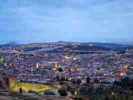 Photo view of fez from the marinid tombs
