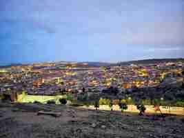 Photo view of fez from the marinid tombs