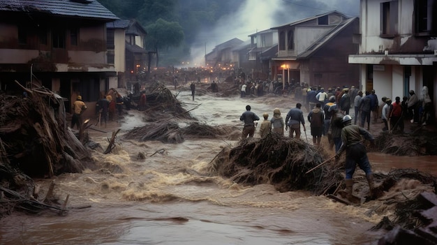 view of flash flood carryin