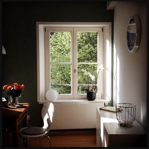 view of flower pot on window sill