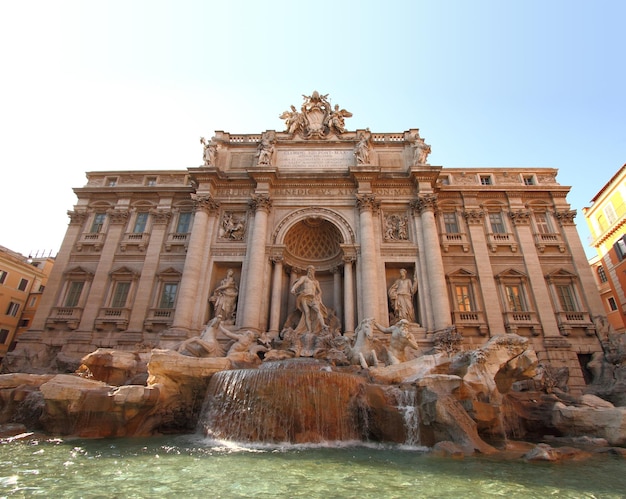 View of Fontana di Trevi Rome Italy