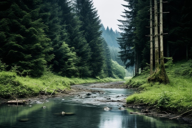 View forest scenes in national park dombai