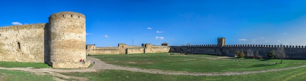 View of fort against blue sky
