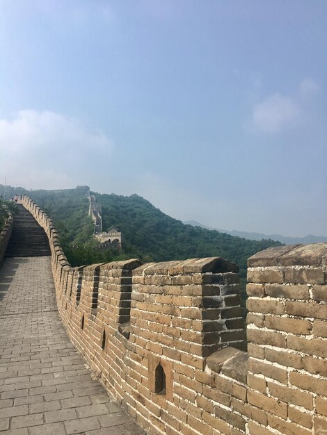 View of fort against cloudy sky