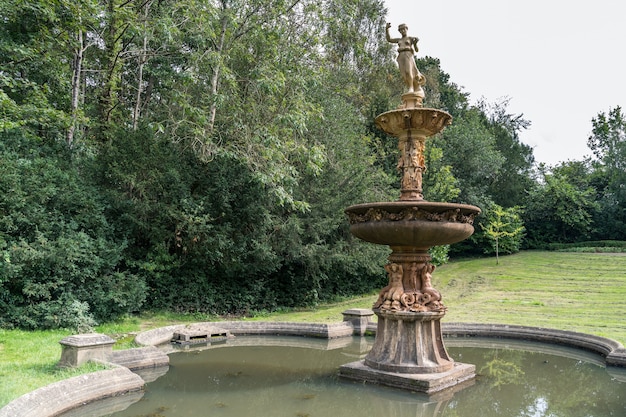 View of the fountain in Dunloran Park Tunbridge Wells Kent