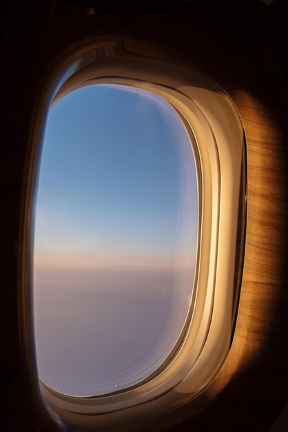 Foto vista dalla finestra dell'aereo