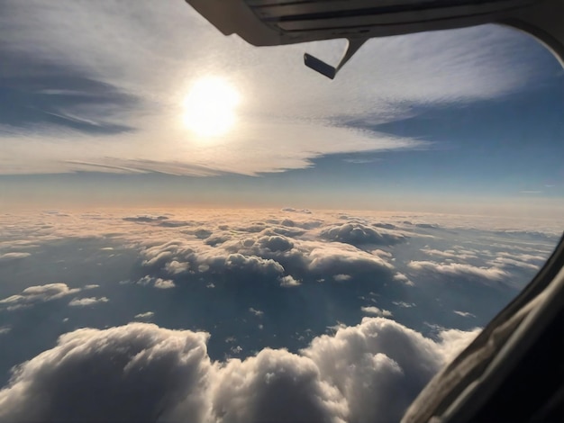 view from airplane window