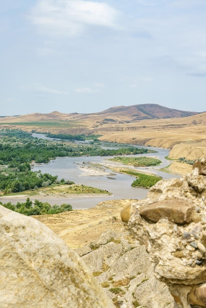 Vista dall'antica città di uplistsikhe georgia