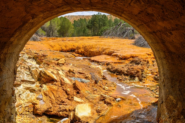 View from Under an Arch The Acidic Streams of Rio Tinto