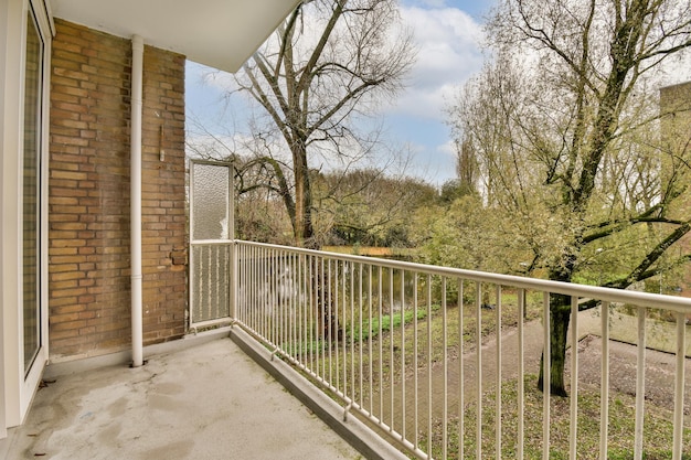 The view from the balcony of a home with a