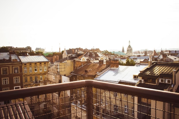 Вид с балкона на Львов