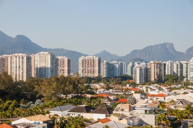 view from Barra da Tijuca in Rio de Janeiro Brazil