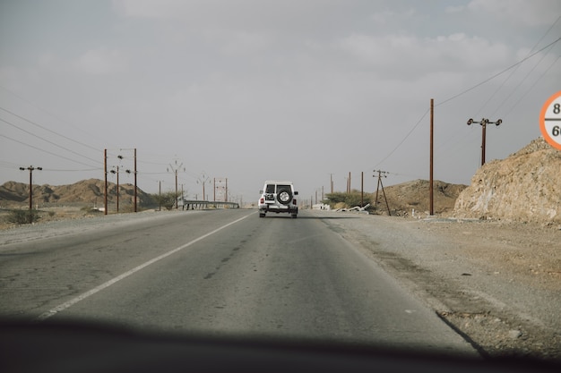 View from Car on Highway Road