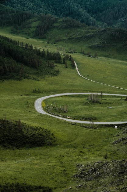 View from the ChikeTaman Pass in the Altai Republic