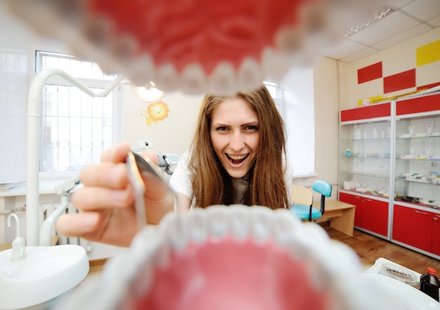 View from a dentist mouth