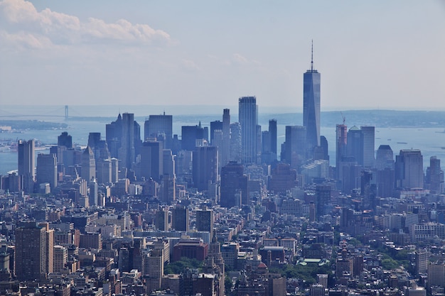 アメリカ合衆国、ニューヨークのエンパイアステートビルディングからの眺め