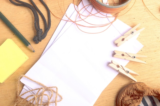 Photo view from above flat lay photo of ordinary object on wooden background