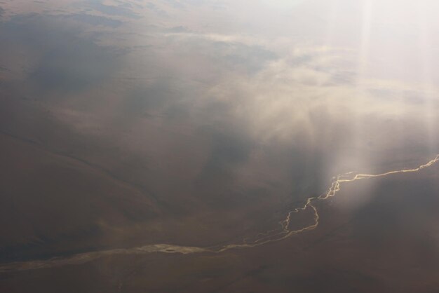 view from the height of the aircraft