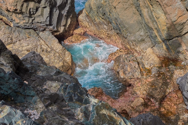 Vista dall'interno di cueva de ajuy