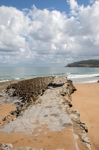 View from Langre Beach, Santander, Spain