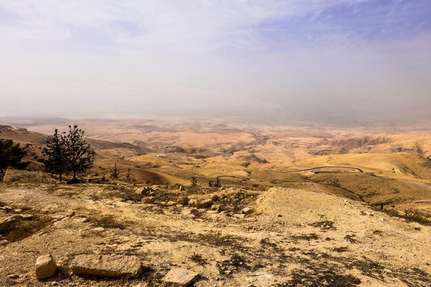 View from Mount Nebo in Jordan where Moses viewed the Holy Land