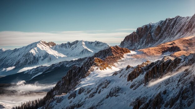 View from the mountain peak