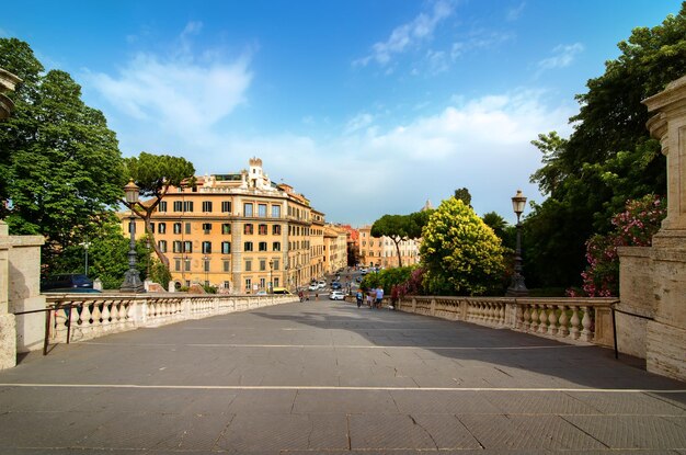 View from above Piazza aracoeli Rome, Italy