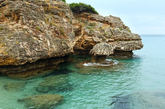 포르토 조로 해변에서 봅니다. 여름 해안보기 그리스, Zakynthos, 이오니아 해.