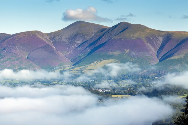 Derwentwater 근처의 Surprise View에서 본 전망