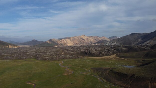 The view from the top of the hill