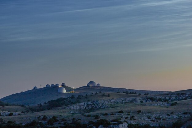 view from the top of mountain ai petri. High quality photo