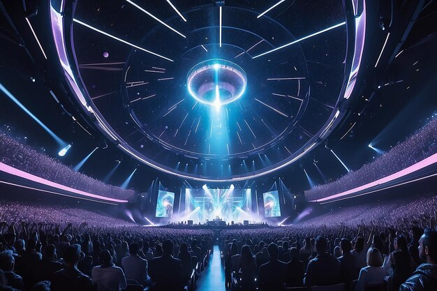 View of futuristic concert