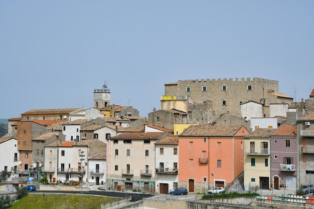 Photo view of gambatesa a medieval village in molise italy