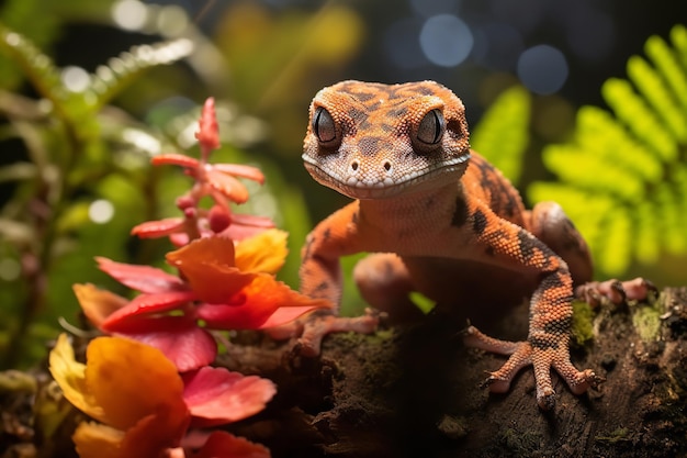 View of Gecko in nature