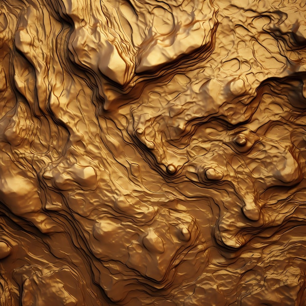 Photo view of a golden textured surface