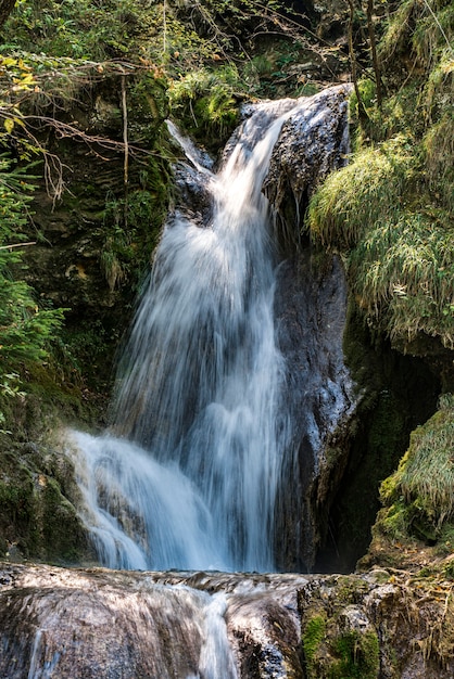 View at Gostilje waterfall at Zlatibor mountain in Serbia