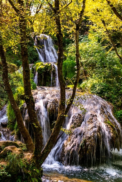 View at Gostilje waterfall at Zlatibor mountain in Serbia