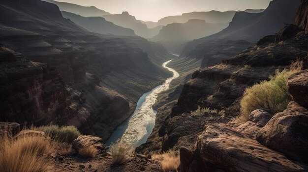 A view of the grand canyon from the grand canyon.