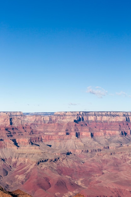 View of grand Canyon from South Rim in the Winter.