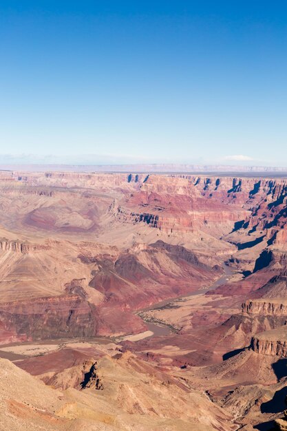 View of grand Canyon from South Rim in the Winter.