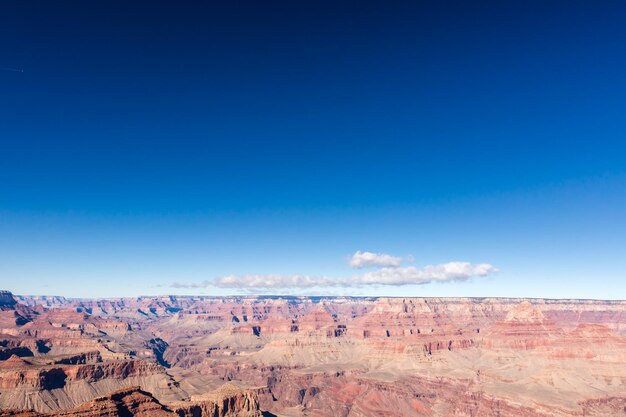 View of grand Canyon from South Rim in the Winter.