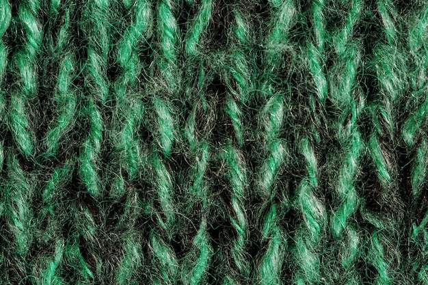  View of Green Knitted Background 