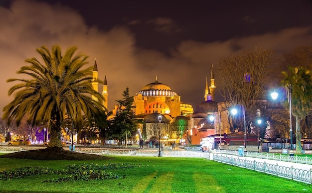 View of Hagia Sophia in Istanbul Turkey