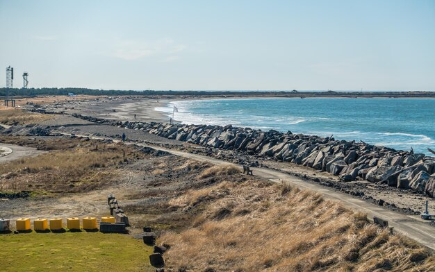 Photo a view of half moon bay in westport washington